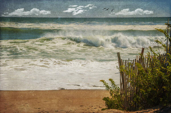 Waves Art Print featuring the photograph Rough Seas by Cathy Kovarik
