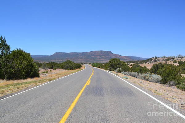 Route 66 Art Print featuring the photograph Route 66 in New Mexico by Cat Rondeau