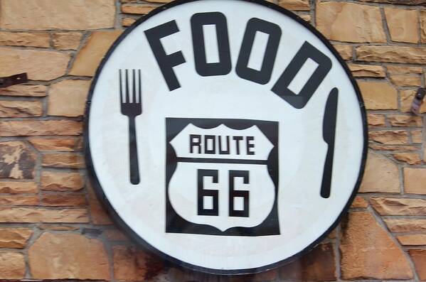 Route 66 Art Print featuring the photograph Route 66 Restaurant by Cynthia Guinn