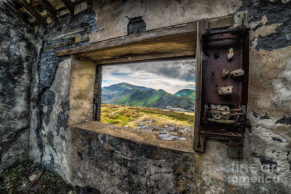 Snowdon Art Print featuring the photograph Ruin with a View by Adrian Evans