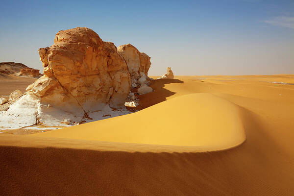 Scenics Art Print featuring the photograph Sahara Landscape by Lucynakoch