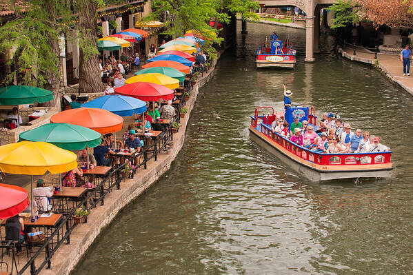 America Art Print featuring the photograph San Antonio Riverwalk - Paseo Del Rio by Gregory Ballos