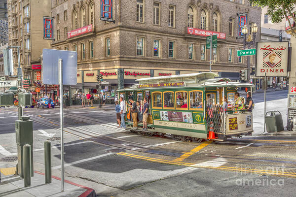 America Art Print featuring the photograph San Francisco Cable Car by Sue Leonard