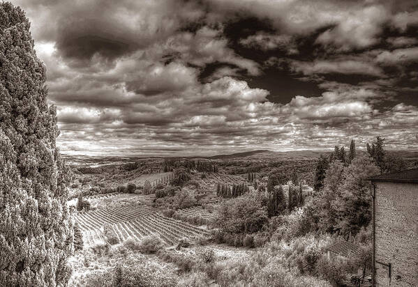 Tuscany Art Print featuring the photograph San Gimignano View by Michael Kirk