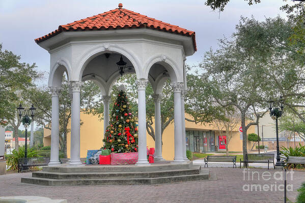 Jacksonville Art Print featuring the photograph San Marco Gazebo by Ules Barnwell