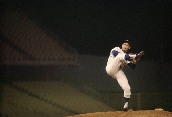 Classic Art Print featuring the photograph Sandy Koufax High Kick by Retro Images Archive