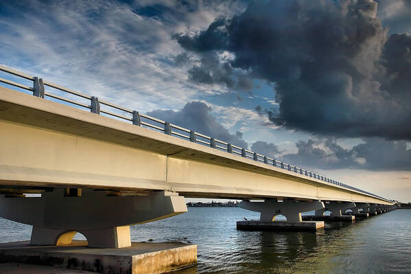 Road Art Print featuring the photograph Sanibel Causeway I by Steven Ainsworth