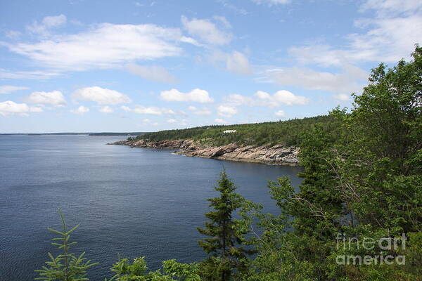 Sea Art Print featuring the photograph Scenic Acadia Park View by Christiane Schulze Art And Photography