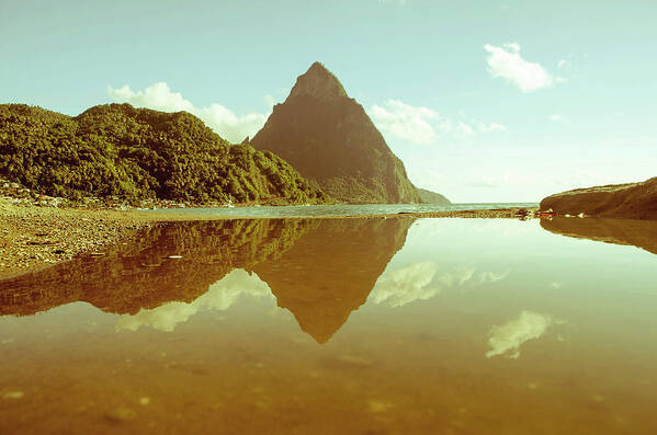 Scenics Art Print featuring the photograph Scenic Landscape Reflection With by Jaminwell