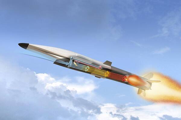 20th Century Art Print featuring the photograph Scramjet aircraft, artwork by Science Photo Library