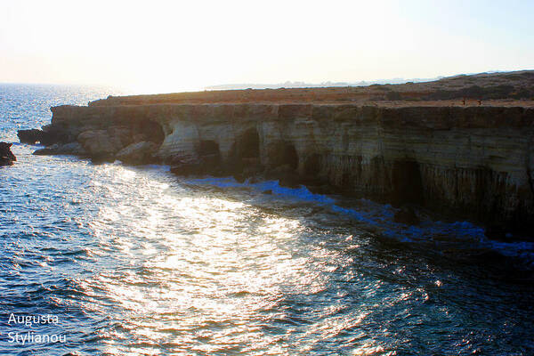 Augusta Stylianou Art Print featuring the photograph Sea Caves by Augusta Stylianou