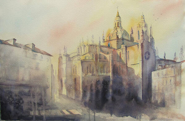 Segovia Art Print featuring the painting Segovia Light by Amanda Amend