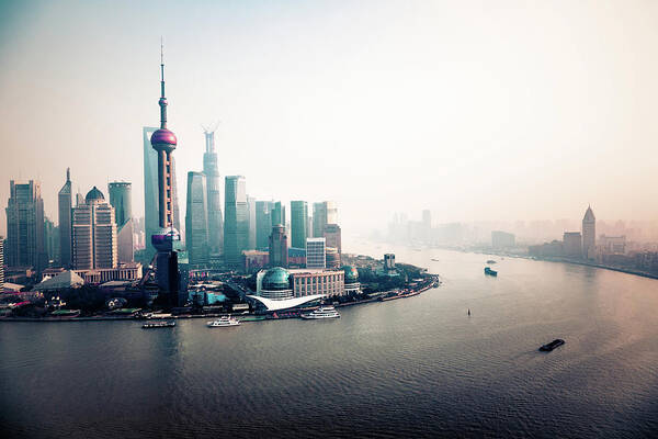 Tranquility Art Print featuring the photograph Shanghai China by Aaaaimages