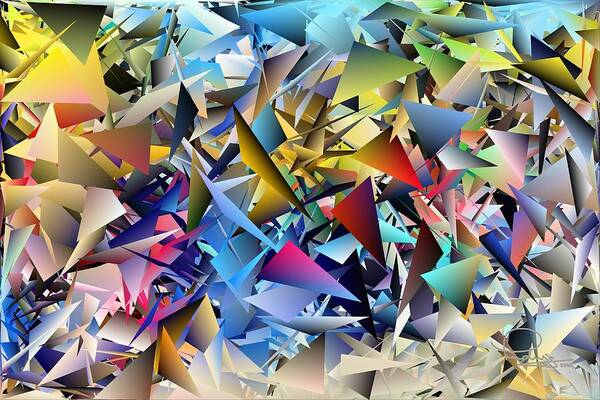 Abstract Art Print featuring the photograph Shards 2 by Ludwig Keck