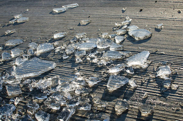 Ice Art Print featuring the photograph Shards Of Smashed Ice by Andreas Berthold