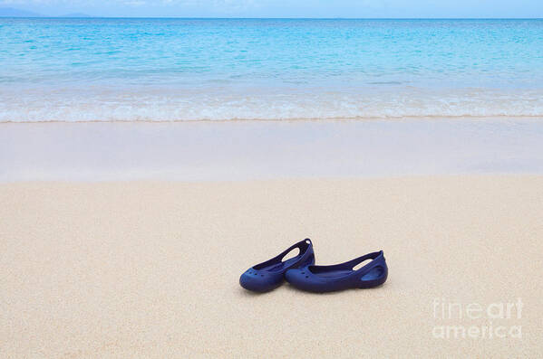 Turner Beach Art Print featuring the photograph Shoes In Paradise by Diane Macdonald