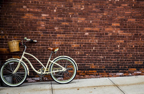Bike Art Print featuring the photograph Sidewalk Parking by Karol Livote