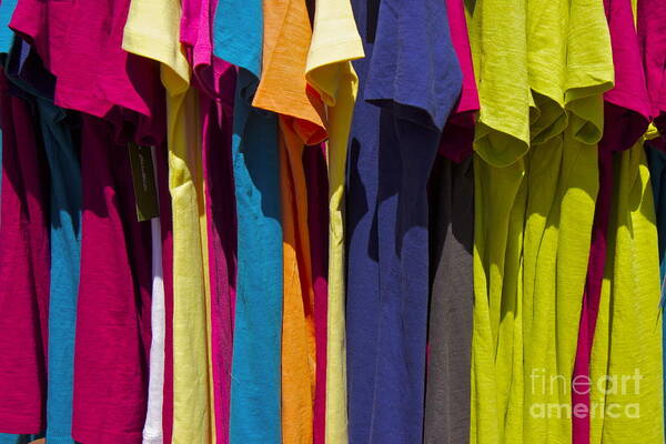 Tshirts Art Print featuring the photograph Sidewalk Sales by Alice Mainville