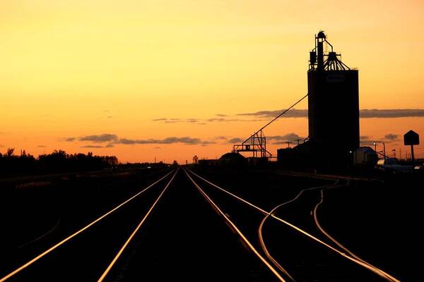 Sunset Art Print featuring the photograph Silence on the Prairie by Larry Trupp