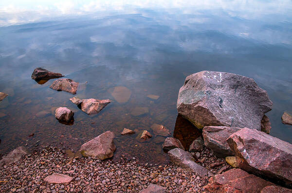 Nature Art Print featuring the photograph Silent Waters. Ladoga Lake by Jenny Rainbow