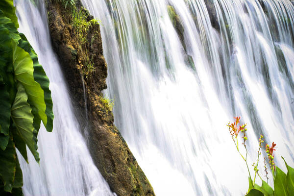 Waterfall Art Print featuring the photograph Silk Ribbons by Jeff Mize