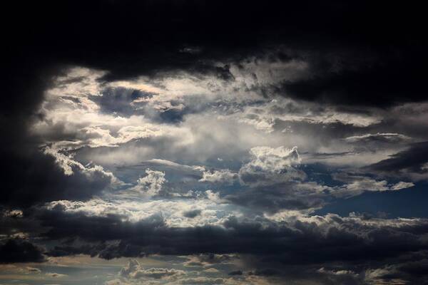 Clouds Art Print featuring the photograph Silver Linings by Joe Kozlowski