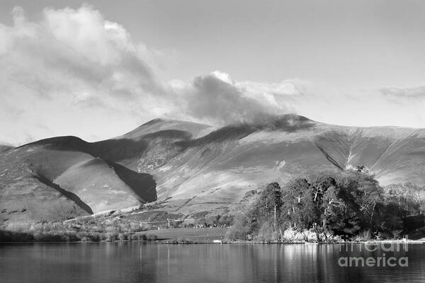 Landscape Art Print featuring the photograph Skiddaw And Friars Crag Mountainscape by Linsey Williams
