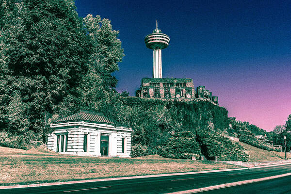 Skylon Tower Art Print featuring the photograph Skylon Tower In the Evening by Klm Studioline