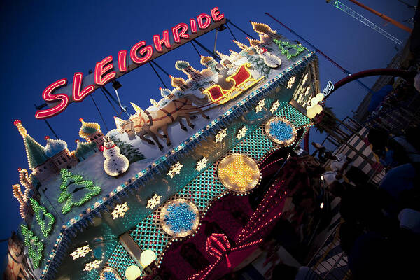 State Fair Of Texas Art Print featuring the photograph Sleighride by Greg Kopriva