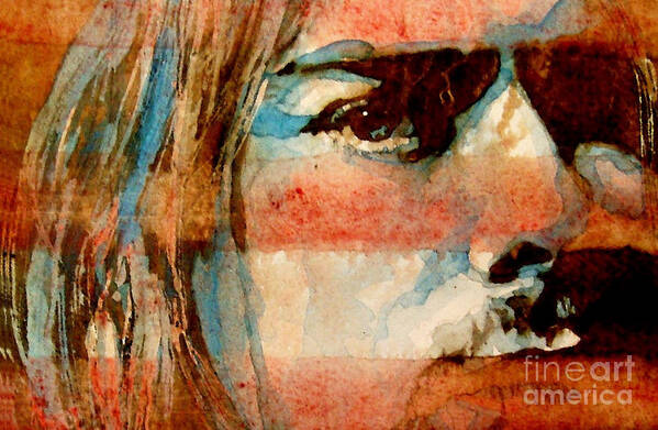 Kurt Cobain Art Print featuring the painting Smells Like Teen Spirit by Paul Lovering