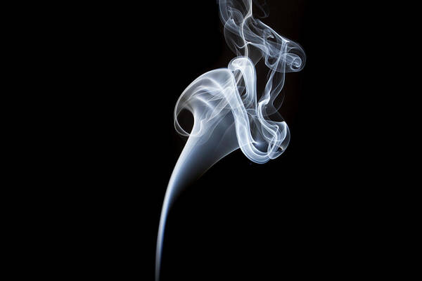 Smoke Art Print featuring the photograph Smoke Flower by David Barker