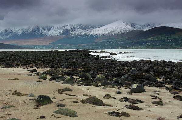 Snow Art Print featuring the photograph Snow Covered Mountains Near Fermoyle by Trish Punch / Design Pics