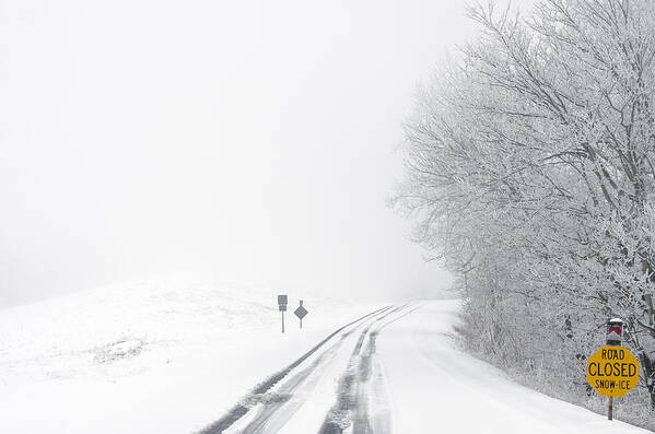 Blue Ridge Parkway Art Print featuring the photograph Snow on the Blue Ridge Parkway #3 by Greg Reed