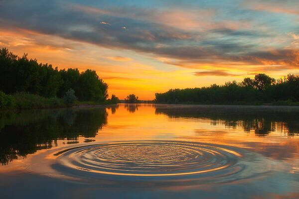 Reflection Art Print featuring the photograph Solstice Ripples by Darren White