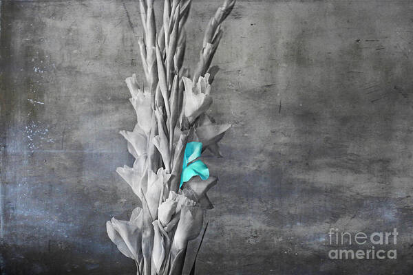 Blue Art Print featuring the digital art Some Blue by Lori Frostad