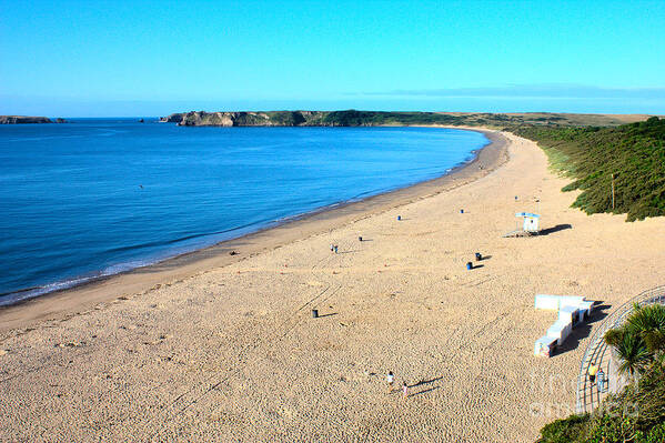 Tenby Art Print featuring the photograph South Beach by Jeremy Hayden