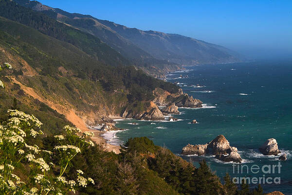 Big Sur Art Print featuring the photograph South Coast View in Big Sur by Charlene Mitchell
