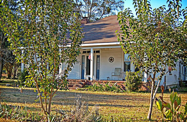 Architecture Art Print featuring the photograph Southern Farmhouse by Linda Brown