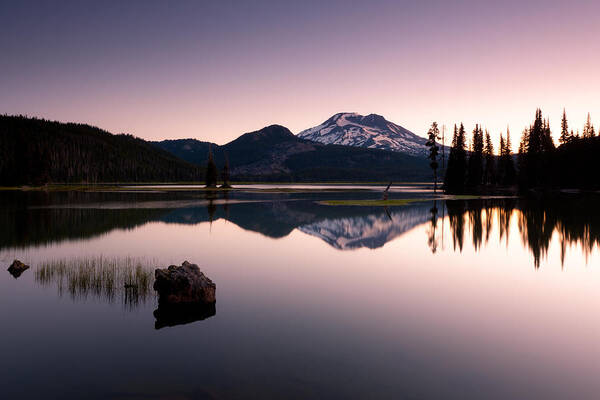 Sparks Art Print featuring the photograph Sparks Lake Sunrise by Andrew Kumler