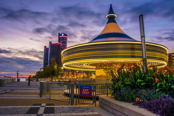 Detroit Art Print featuring the photograph Spin Me Round by Pravin Sitaraman