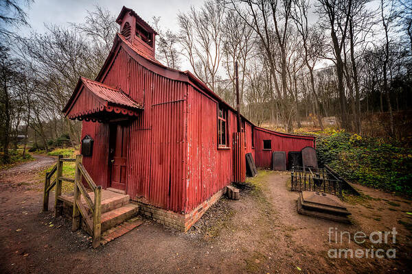 St Chads Mission Art Print featuring the photograph St Chads Tin Tabernacle by Adrian Evans