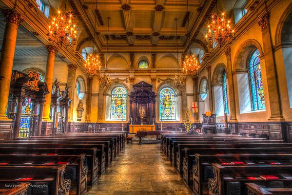Hdr Art Print featuring the photograph St. Lawrence Jewry by Ross Henton
