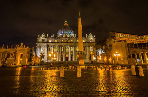 Bascilica Art Print featuring the photograph St Peters Bascilica by Weir Here And There