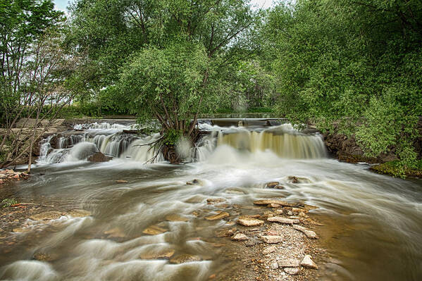 Waterfall Art Print featuring the photograph St Vrain Waterfall by James BO Insogna