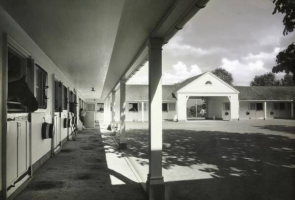 Architecture Art Print featuring the photograph Stables Built By Alfred Hopkins by Tom Leonard