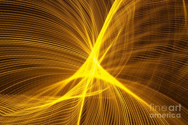 Abstract Art Print featuring the photograph Star Waves 1 by Gerald Grow