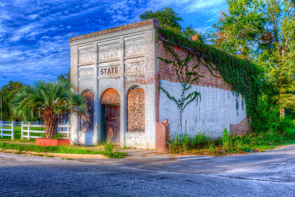 Old Buildings Art Print featuring the photograph State Building by Harry B Brown