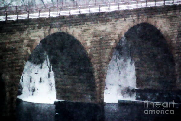 Stone Arch Bridge Art Print featuring the photograph Stone Arch Bridge by A K Dayton