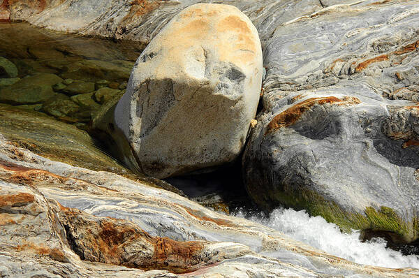 Stone Art Print featuring the photograph Stony Faced by Donna Blackhall
