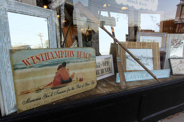 Store Front Art Print featuring the photograph Store Front Westhampton New York by Bob Savage